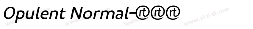 Opulent Normal字体转换